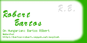 robert bartos business card
