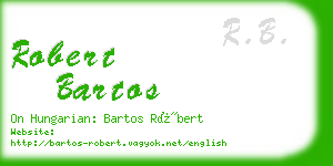 robert bartos business card